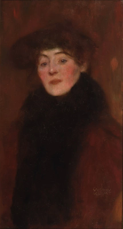 Donna con collo di pelliccia, 1897